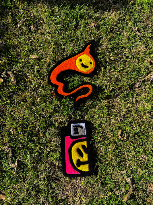 Lighter and flame